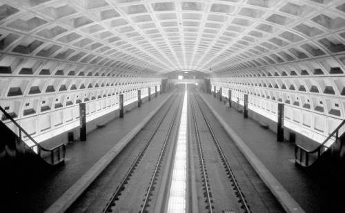 Judiciary Square Station, WMATA Metro Red Line, Washington, DC, Summer 1976. Taken a few days after 