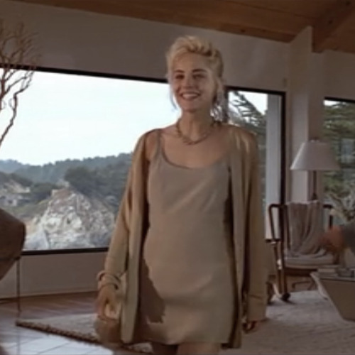 Sharon Stone’s iconic nude outfits in Basic Instinct (1992)