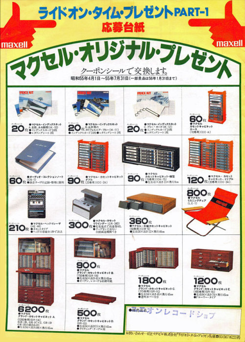 technodelic1981: 山下達郎 / ライド・オン・タイム・プレゼントPART-1(maxell 1980)