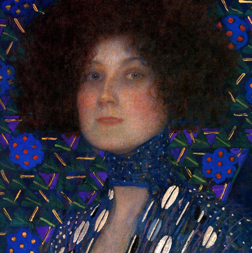 lonequixote: Portrait of Emilie Floge (detail) by Gustav Klimt (via @lonequixote)