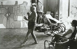 noitaintme:  Picasso Dancing, Playing Horn,