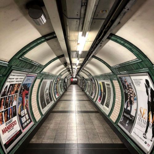 Embankment underground station. London, November 2017.