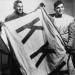 seymour-butz-stuff:tontonmichel-deactivated2022021:ebonytruth:Charles Warriax and Simeon Oxendine, both members of the Lumbee tribe of North Carolina, pose triumphantly with a KKK flag they seized during the Battle of Hayes Pond.In 1958, the Ku Klux Klan