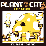 Plant Cat: First Blossom by flashygoodness