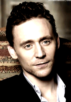 chocolatehiddlestoner:   Tom on his favorite Loki line. x  The little grin at the end killed me. 