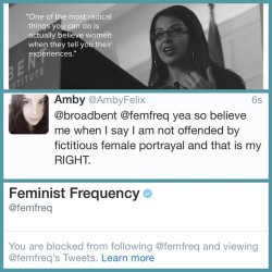 takealookatyourlife:ambyfelix:Anita Sarkeesian praises her own quotes about women’s rights but they ONLY apply to women who agree with her. This is one of many reasons why I hate censorship. People like her cherry pick, blame men but do not want to
