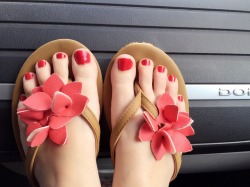 sarahsfeet:  I just adore these flip flops!!!