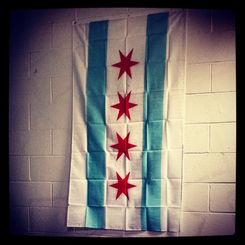 Flag is up room is officially decorated. #chicago #home