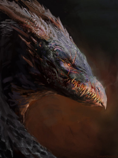 love69web:Dragon head study by Manzanedo