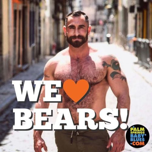 We love bears and can’t deny it. Who’s with us?? #gaybear #hotmen #musclebear #gaymusclebear #gaysof