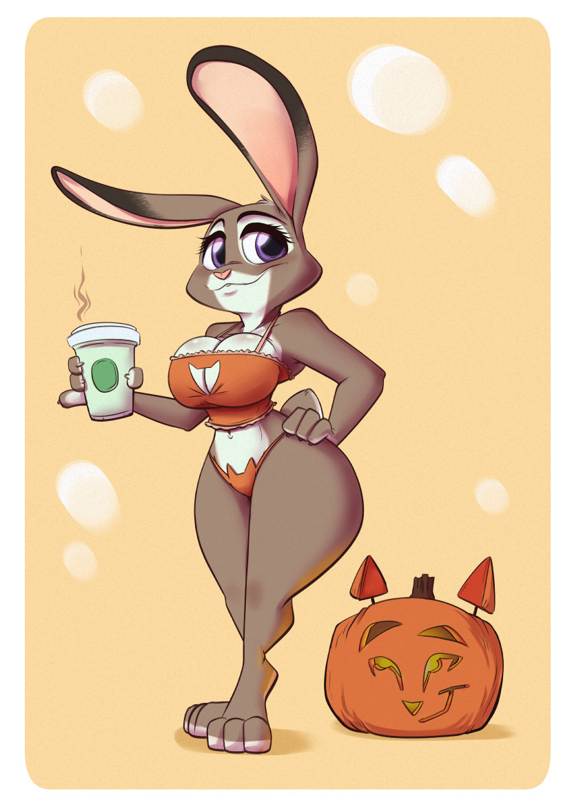 no-lasko:  Grab a cups of pumpkins spicy coffee and have a hoppy Halloween(commission)