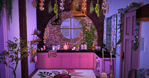 junipasims:WIP of my attempt to build an apartment for a girly witch :)