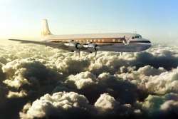 lostfoundagain:  Cloudmaster Douglas DC-6  1958    http://silodrome.com/cloudmaster-dc-6/