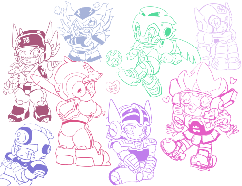 a bunch of misc leaguer sketches