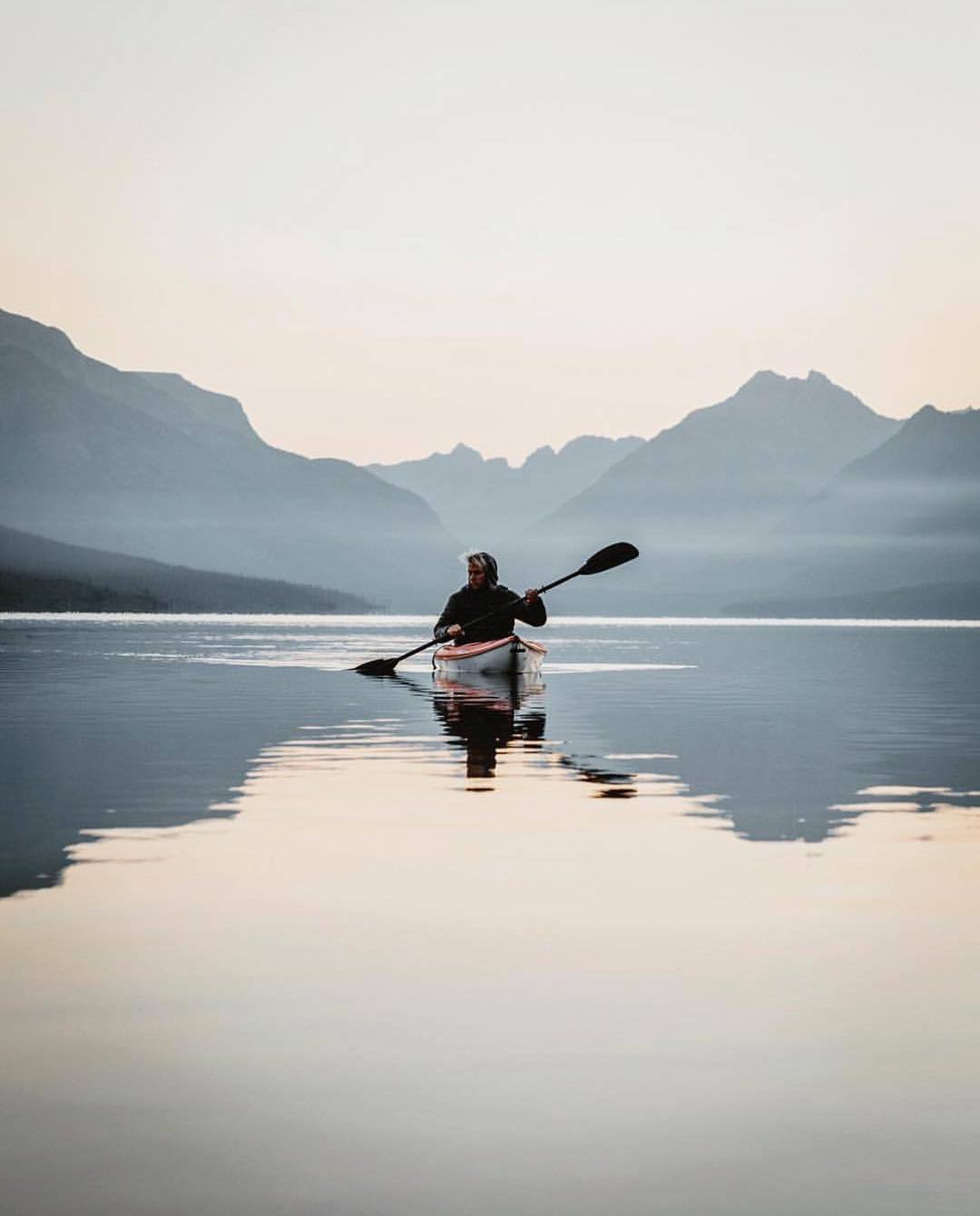 upknorth:  Waters so still you get two times the mountains. 