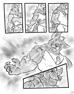 uniparasite:  Comic hyper wolf thing  http://www.furaffinity.net/user/jakeforever18