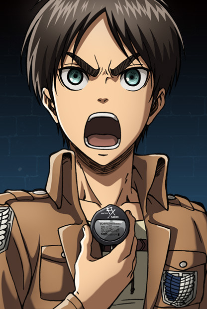 Levi, Eren, and Mikasa promoting the SnK x Santen Pharmaceuticals collaboration event!The promotion for the Sante FX eyedrops and other Santen products also includes a short commercial!