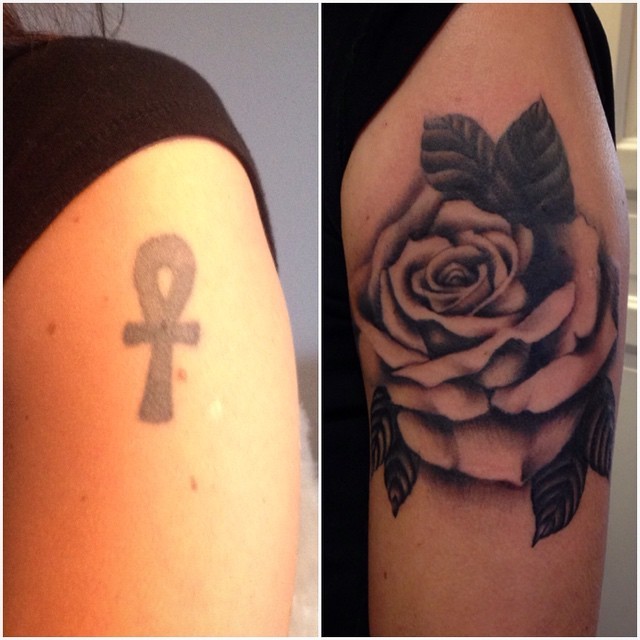 △ — Cover-up rose (på/i Spooky Fish Tattoo)