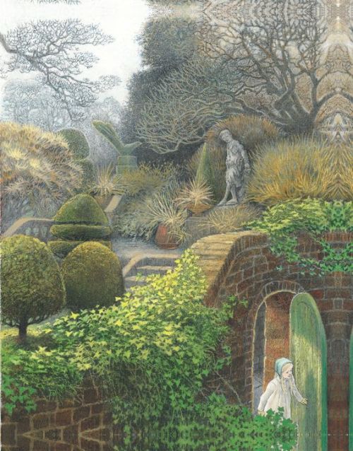 thewoodbetween: There was a door in the ivy - The Secret Garden by Frances Hodgson Burnett, illustra