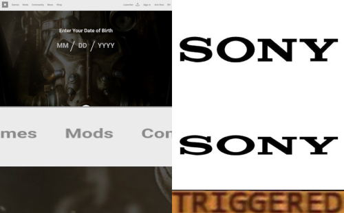 In recent news of Sony, Bethesda, mods, and Sony Supporters ~ Sony be like  Their supporters react l