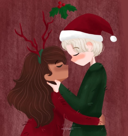Advance Merry Christmas!! Like two days advance hahaI’m sorry I haven’t made much drawings lately I 