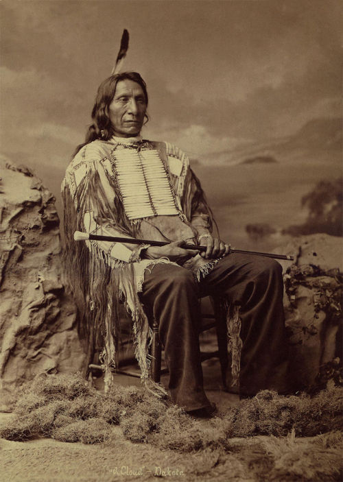 Chief Red Cloud, of the Lakota Sioux (1822 - 1909).