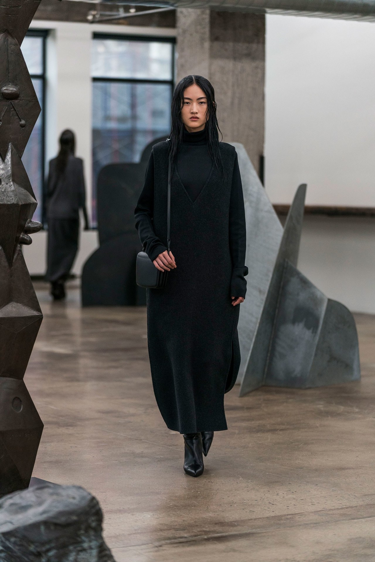 midnight-charm:Jing Wen at The Row Fall / Winter 2018