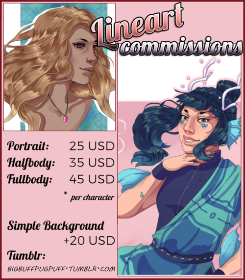 bigbuffpugpuff:@canuckerrant gave my commissions post a much-needed facelift! now with legible fonts