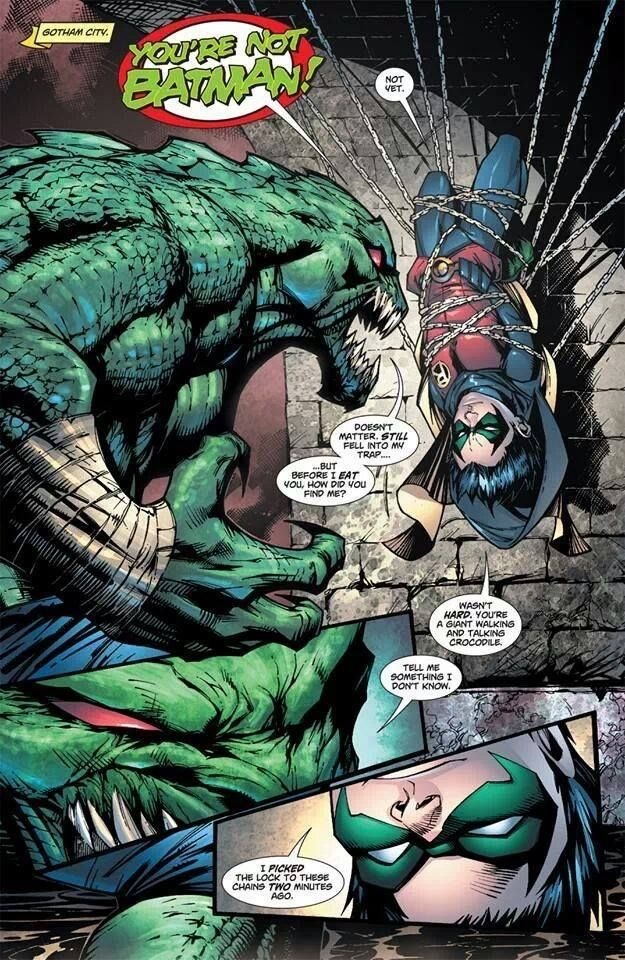 prison-mikes-bandana:  Damian wayne being a savage shit part 2