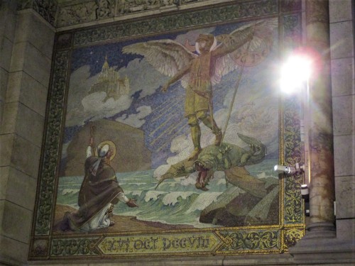 A selection of mosaics at Sacré-Cœur Basilica in ParisPhotographed (despite lighti
