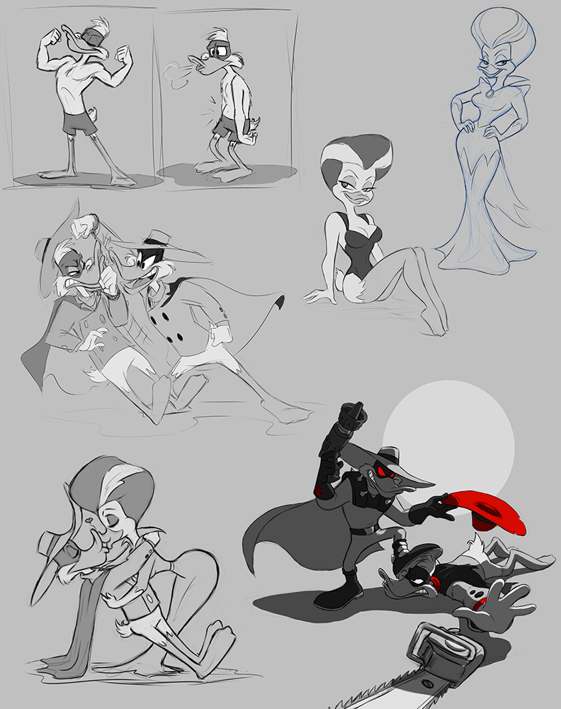 gentlemangeek: ravenconspiracy: Sketchdump, Darkwing Duck edition @artemispanthar