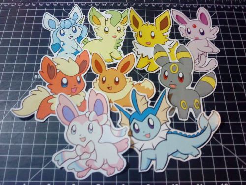 kiminukii: New stickers I’ll be selling tomorrow at Yatta, it’s an anime con! =D