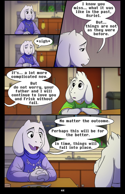 undertale-over-the-void:Next: Coming FridayPreviousCoverToriel has a small talk with Asriel.  How wi