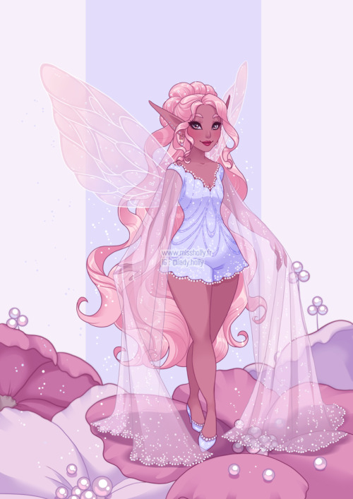 misshollyslair:My fairy for the “pearl” prompt for Faebruary !