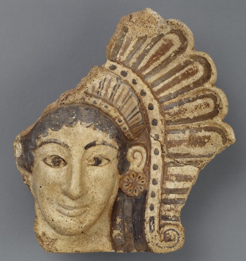 didoofcarthage:Antefixes from Etruria. Etruscan, 6th to 4th centuries B.C. Terracotta. J. Paul Getty