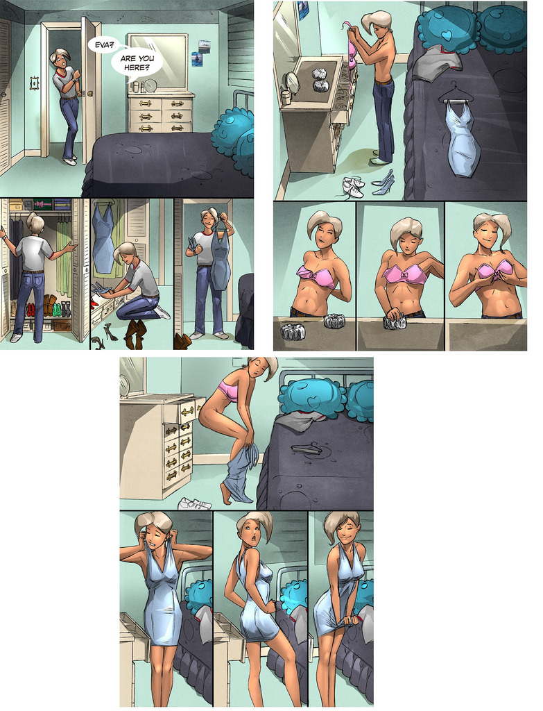 i-want-to-be-a-girl:  Have to make sure the coast is clear before dressing up in