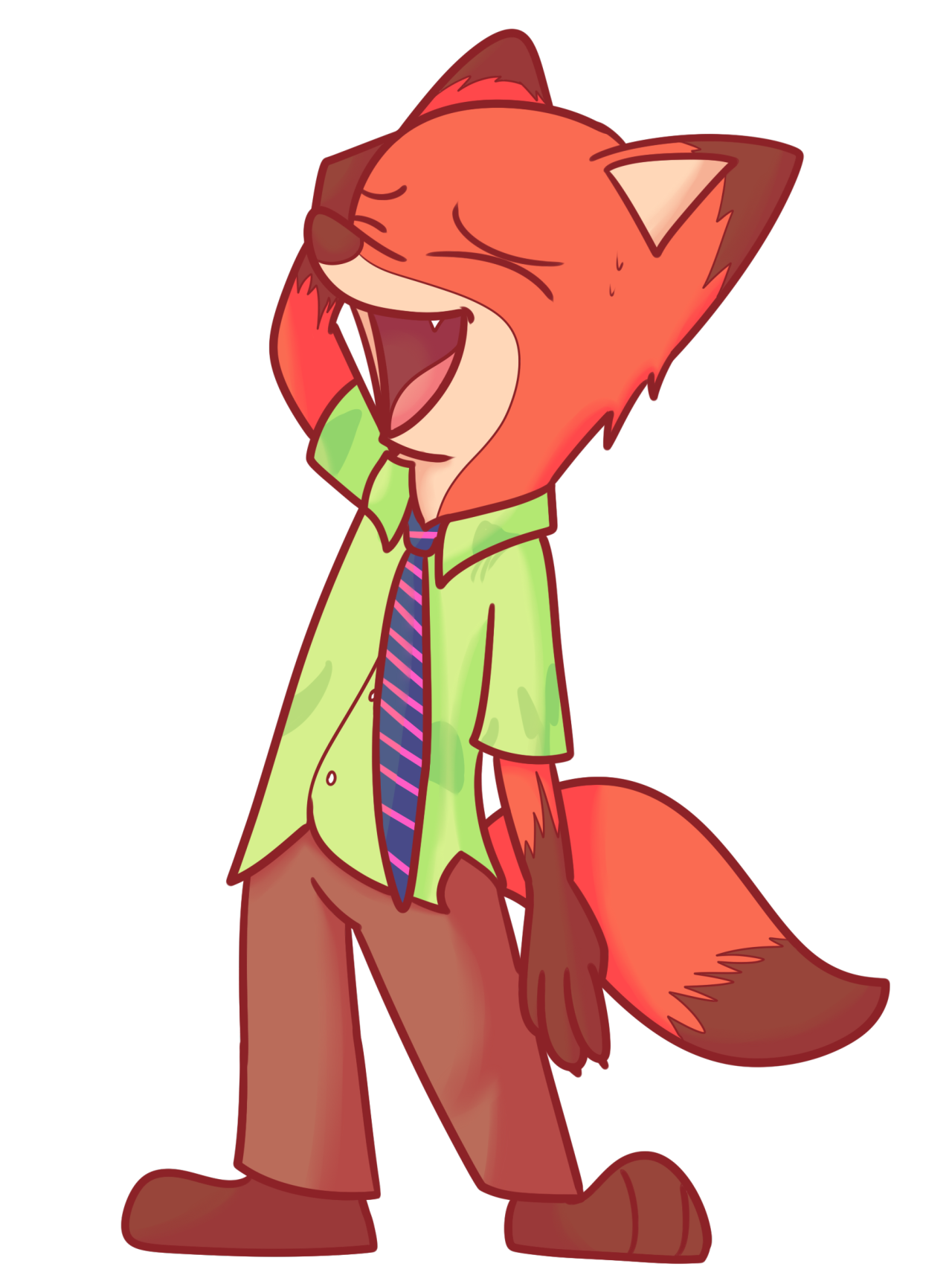 mrdegradation:I finally drew the Zootopian foxc: