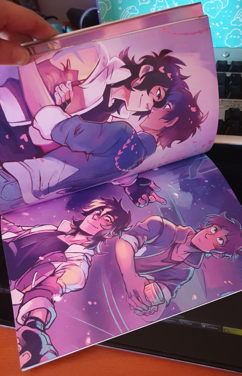 heLLO it’s finally finished!! I posted it on insta but will post here too c: my new klance zine is now up for preorder 🌟 you can find it in my store here 🌟I’ve had a ton of setbacks so I’m glad it’s finally done! 8′)💜 preorders