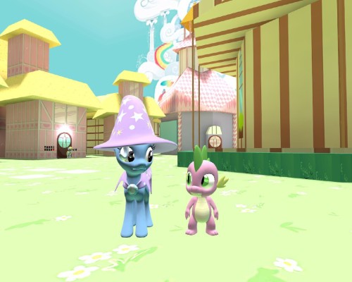 asktrixandberry:  Trixie: Now lets never do this again. Spike: Agreed.  X3 Aww~