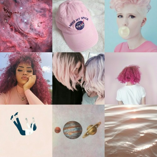 sapphic-moodboards:pink space wlw