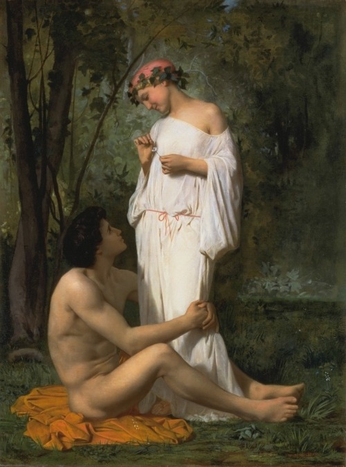 necspenecmetu: William-Adolphe Bouguereau, Idylle, 1851
