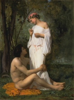 artist-bouguereau:  Idylle, 1851, William-Adolphe