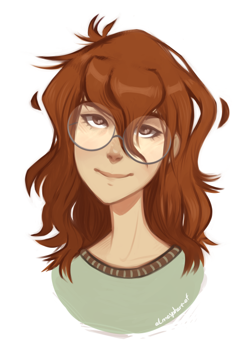 atmosphere-af: yeah so I ended up painting one of the sketches lmao, pidge’s hair is all over 