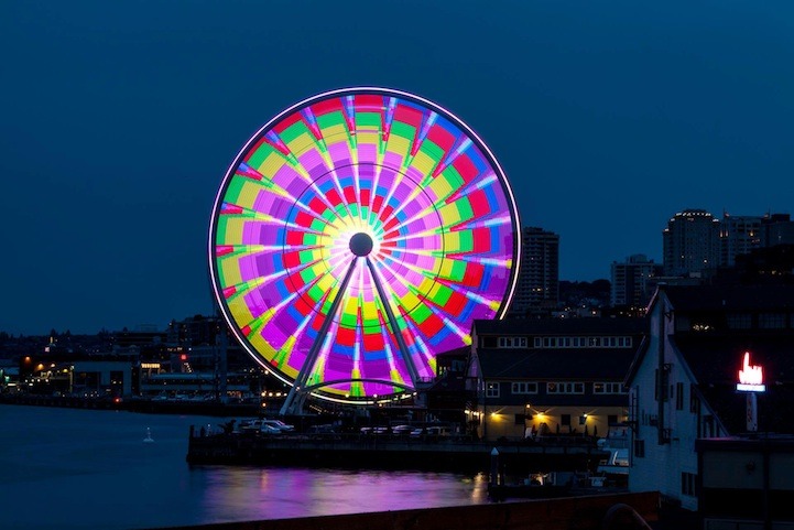 John Prince.Â Seattle&rsquo;s Giant Ferris Wheel in Seattle, Washington.Â 2013.