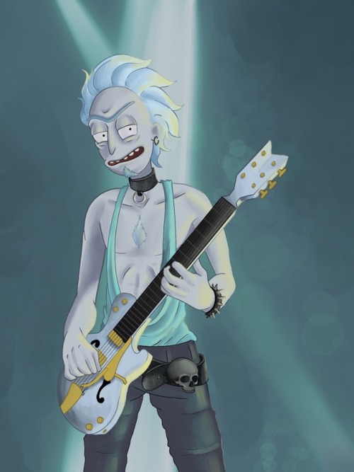 definitelygoingtohell:

I took my time on something for once and drew Rick from when he was in the Flesh Curtains. #rick and morty #rick sanchez #rick fan art  #the flesh curtains