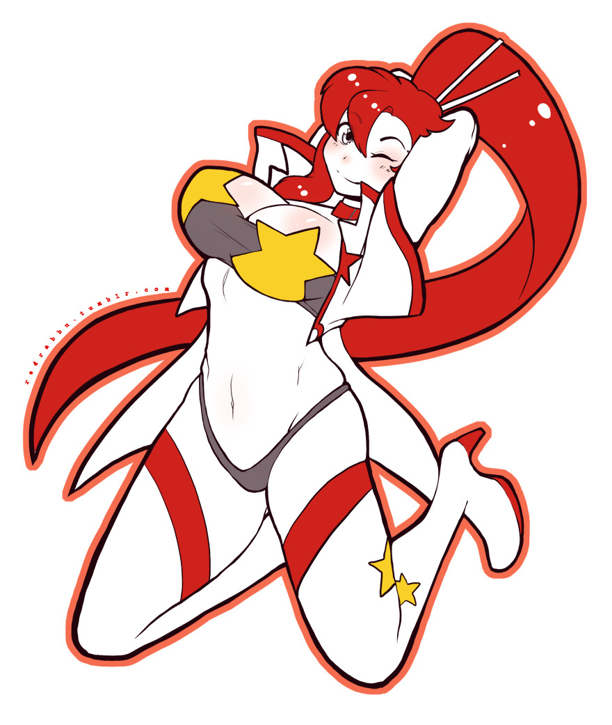 redrabbu:  3rd sketch raffle winner: @mayzken!They requested Yoko from Gurren LagannREMINDER:Every