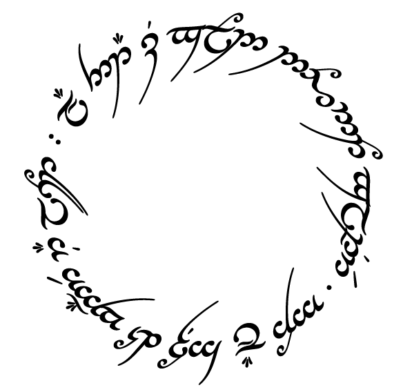 Tengwar Tutor — is gold not glitter, not all those...