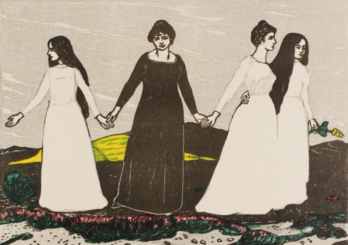 inland-delta:  Wilhelm Laage, Summer farewell to the heath, 1908