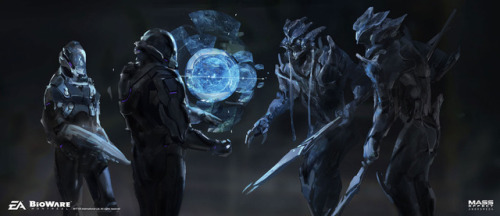 benlo0:  Concept art done for Mass Effect Andromeda - Early alien exploration sketches