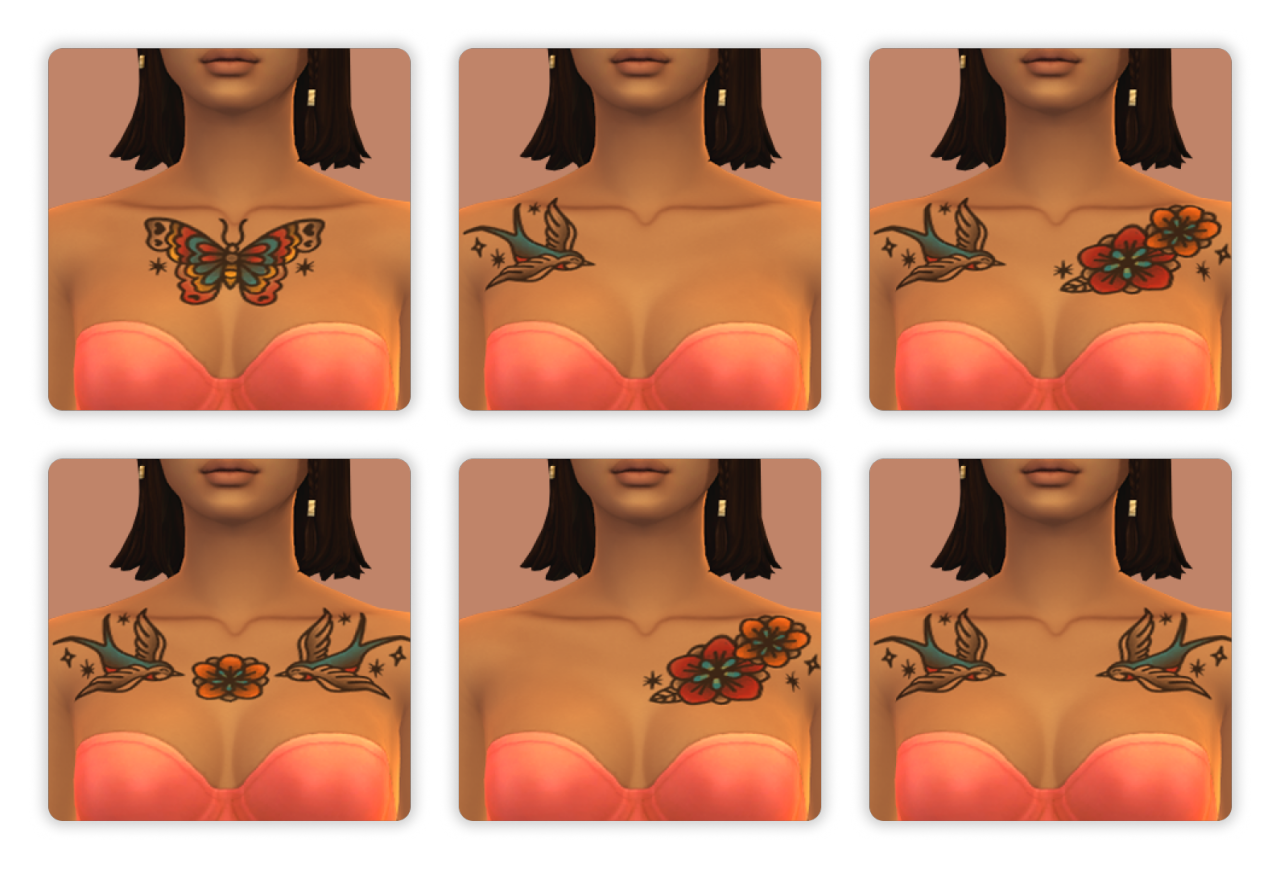 Cutest Tattoo CC For The Sims 4 All Free  FandomSpot